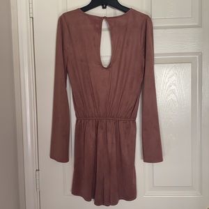 Mauve long sleeve romper size XS